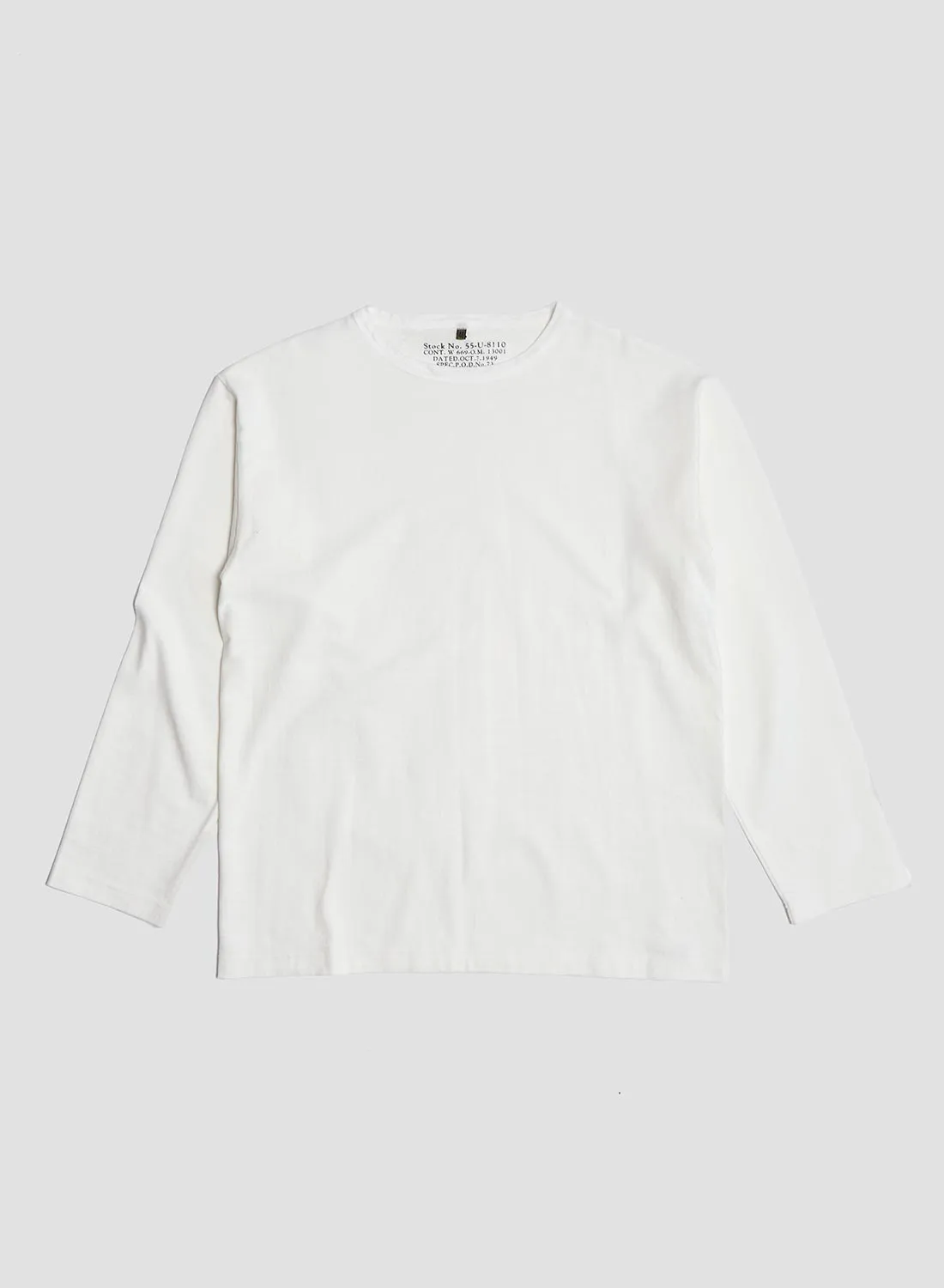 9.5oz 40's USMC Long Sleeve Shirt in Off-White