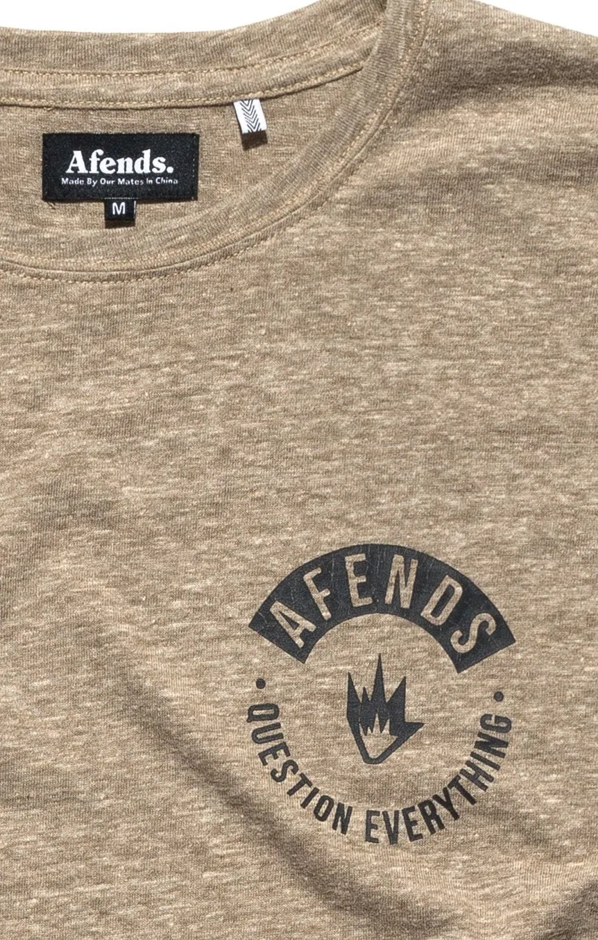 Afends Mens Rallod - Logo Band Cut Tee