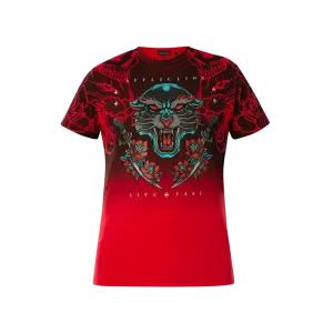 Affliction Men's T-Shirt Obsidian Temple Red