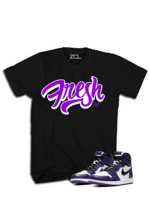 Air Jordan 1 Retro High OG "Fresh" Tee (Court Purple)