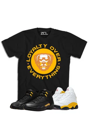 Air Jordan "Loyalty Over Everything Tee Black Taxi / Del Sol