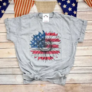 American Sunflower Tee - Daydreamer Designs