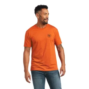 Ariat Men's Diamond Wood Orange T-Shirt