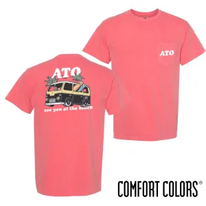 ATO Comfort Colors Groovy Beach Short Sleeve Pocket Tee