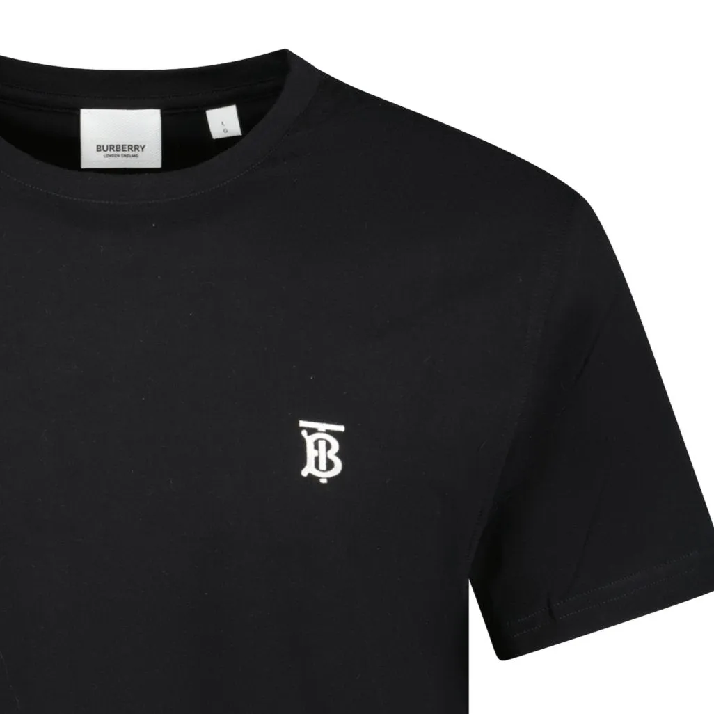 BURBERRY'Parker' Short Sleeve T-Shirt Black