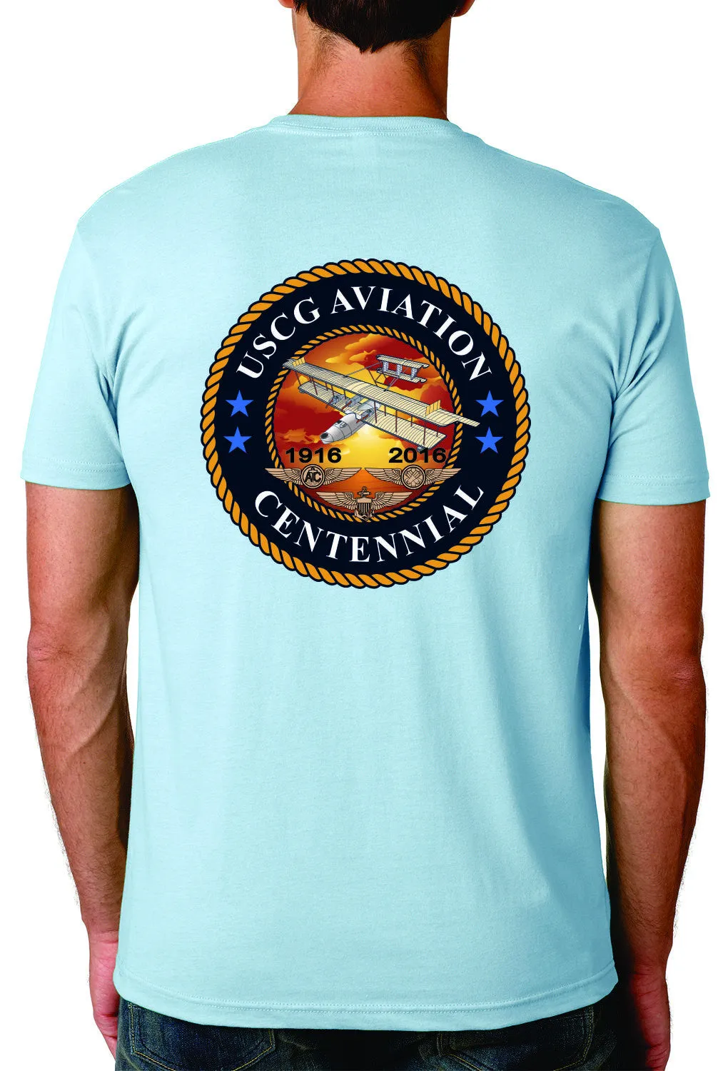 Centennial Roost Cotton T-shirt - Coast Guard Aviation