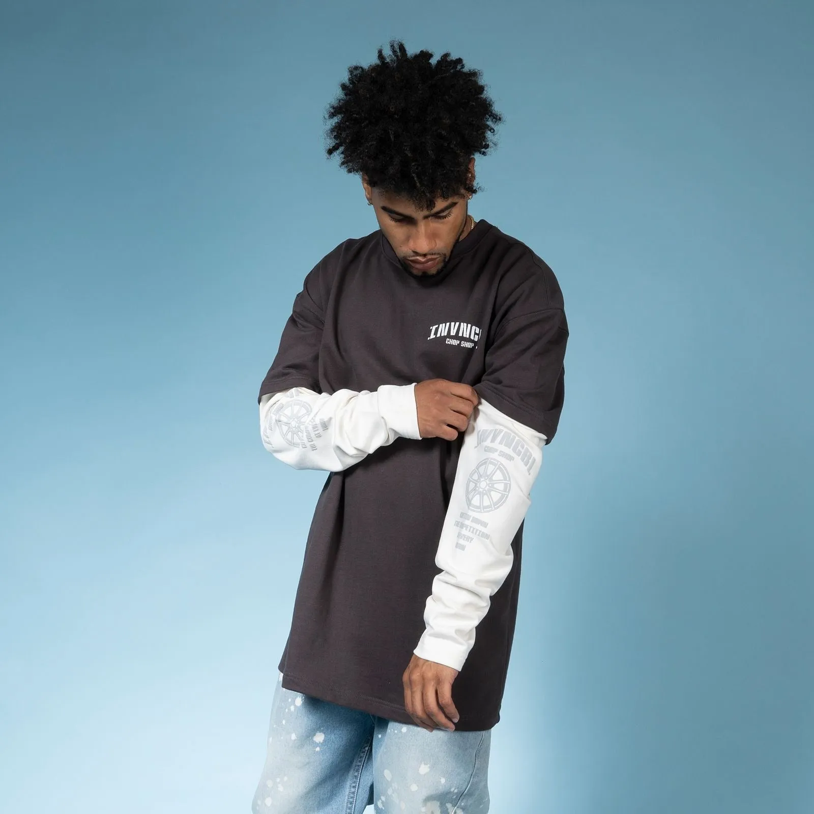 Chop Shop L/S Contrast Sleeve