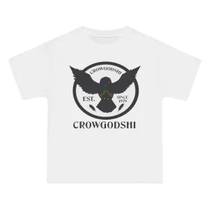 Crowgodshi First Generation Limited Edition Beefy-T®, WHITE LOGO