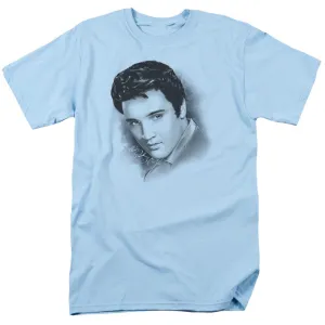 Elvis Presley Dreamy Mens T Shirt Light Blue