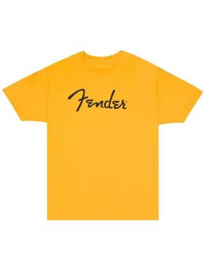 Fender Spaghetti Logo T-Shirt, Butterscotch Blonde, Large