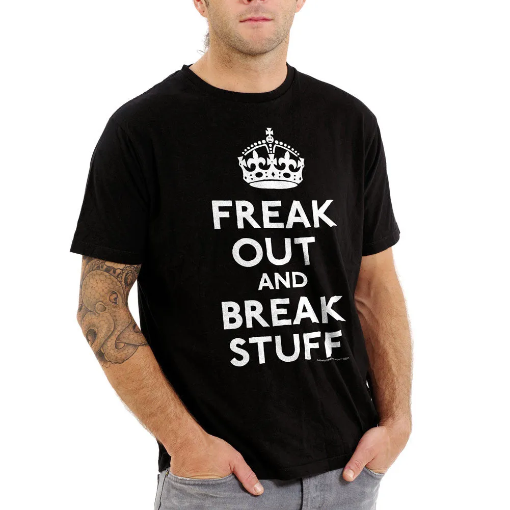 Freak Out and Break Stuff Short Sleeve Men's T-shirt