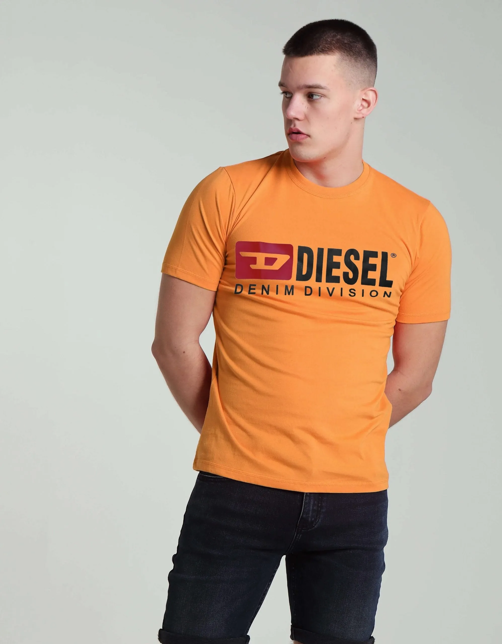 Gold T-Shirt with Diesel 90's logo