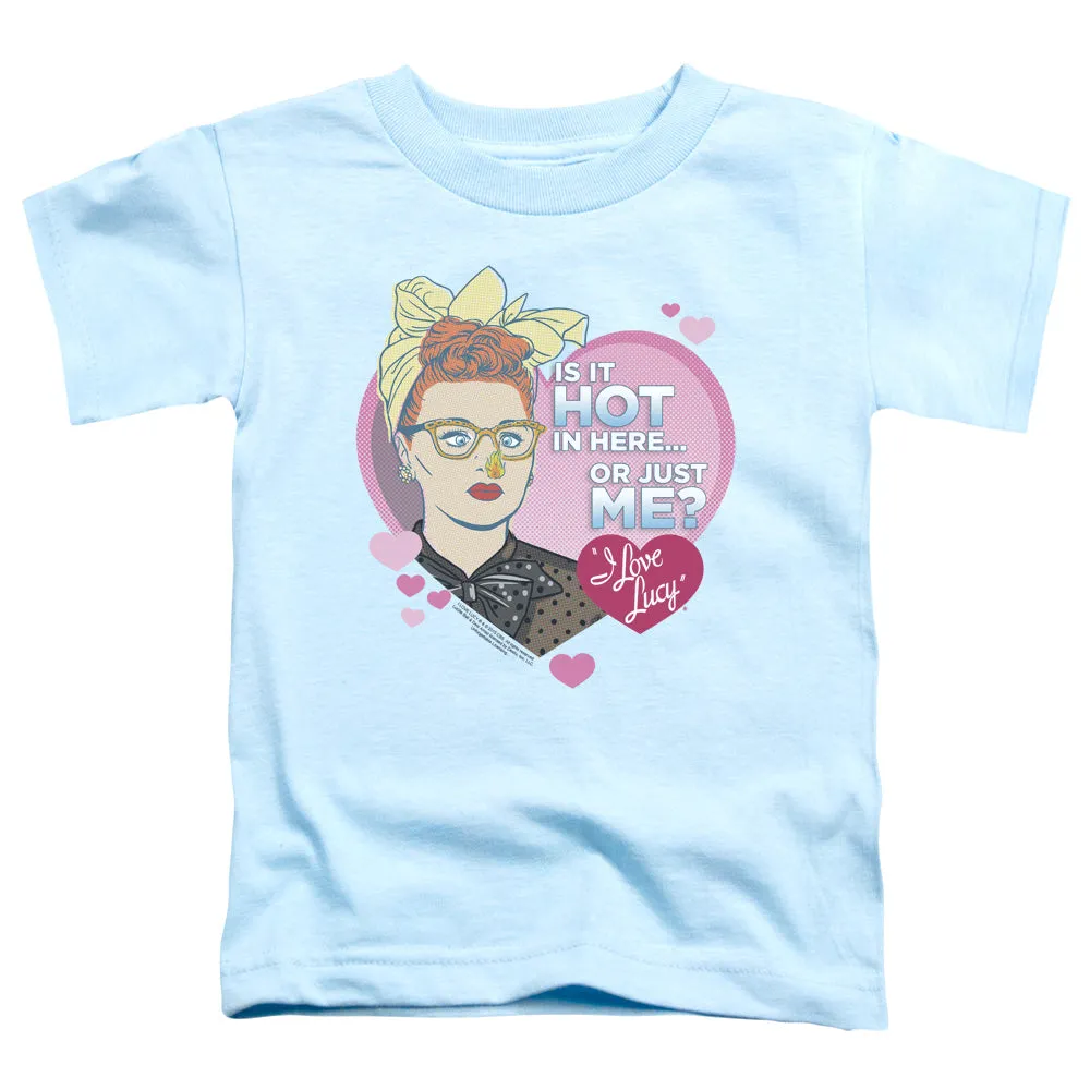 I Love Lucy Hot Toddler Kids Youth T Shirt Light Blue