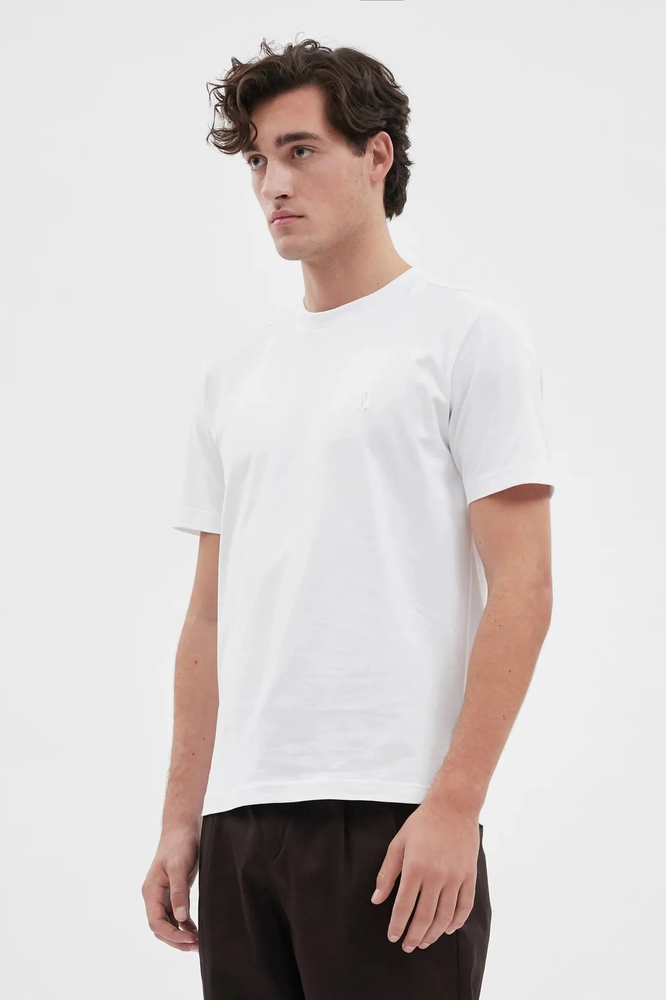 Johannes Organic N Logo T-shirt - White