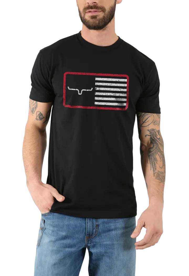 Kimes Ranch Men's Black American Trucker T-shirt