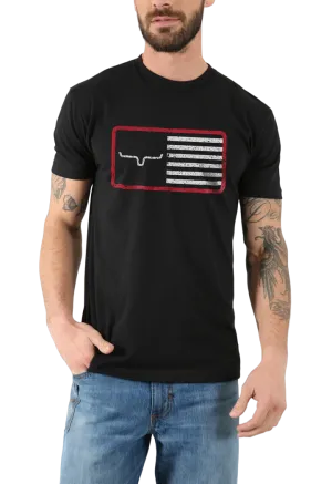 Kimes Ranch Men's Black American Trucker T-shirt