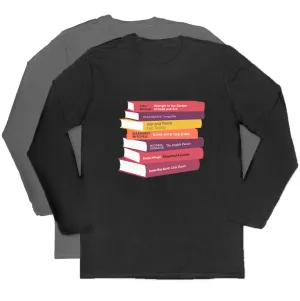 Long-sleeved Personalised Bookshelf T-shirt