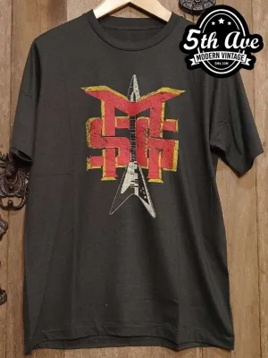 Michael Schenker Group Guitar Logo ULTRA SOFT Cotton T-Shirt