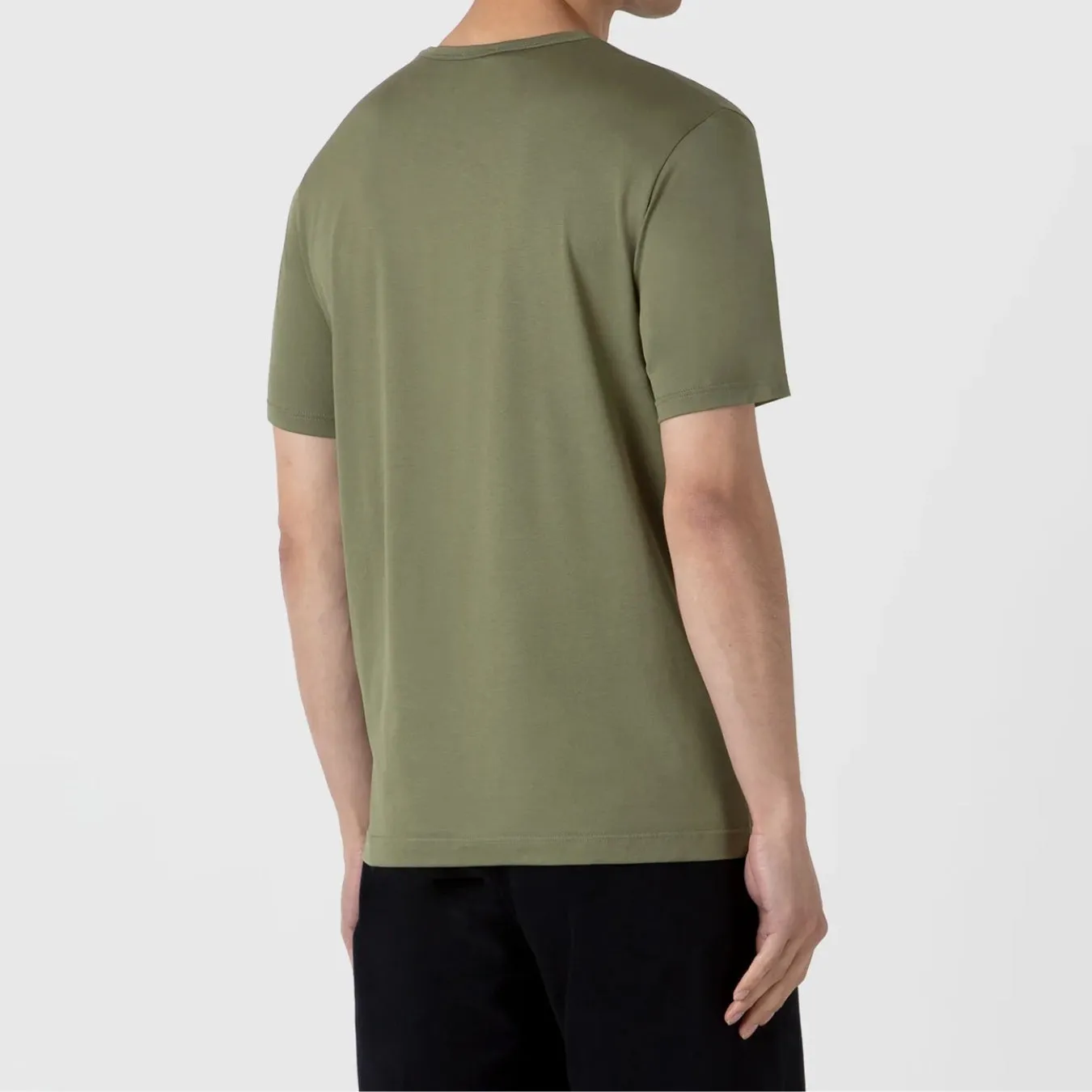 Moss Green Classic Crewneck T-shirt