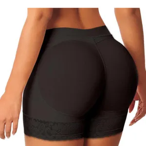 Padded Body Shaper Butt Lifter Panty in Black