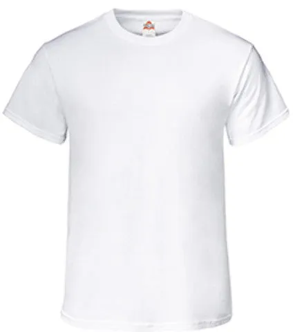 "aaa" men's 100% cotton jersey white t-shirt 3xl Case of 72