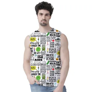 Rick and Morty AOP Sleeveless T shirt