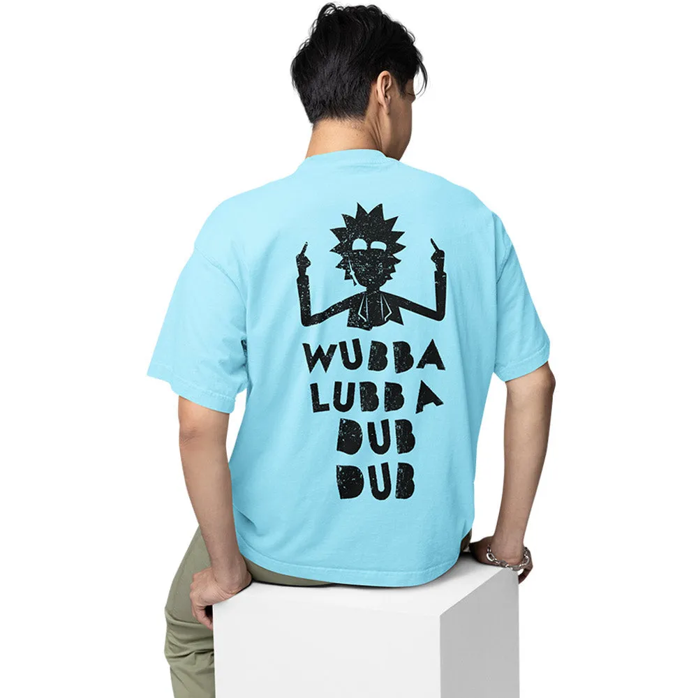 Rick and Morty Oversized T shirt - Wubba Lubba Dub Dub