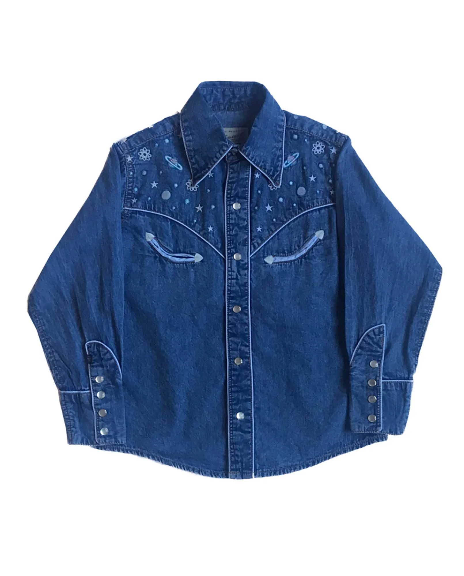 Rockmount Boys Denim 100% Cotton Out of this World Western L/S Shirt