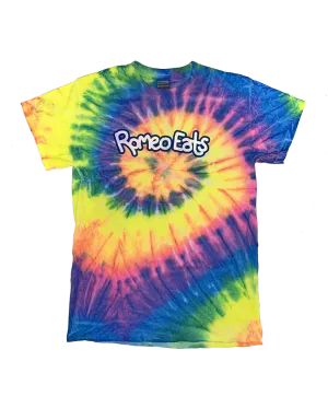 Romeo Eats Fluorescent Tie Dye T-Shirt