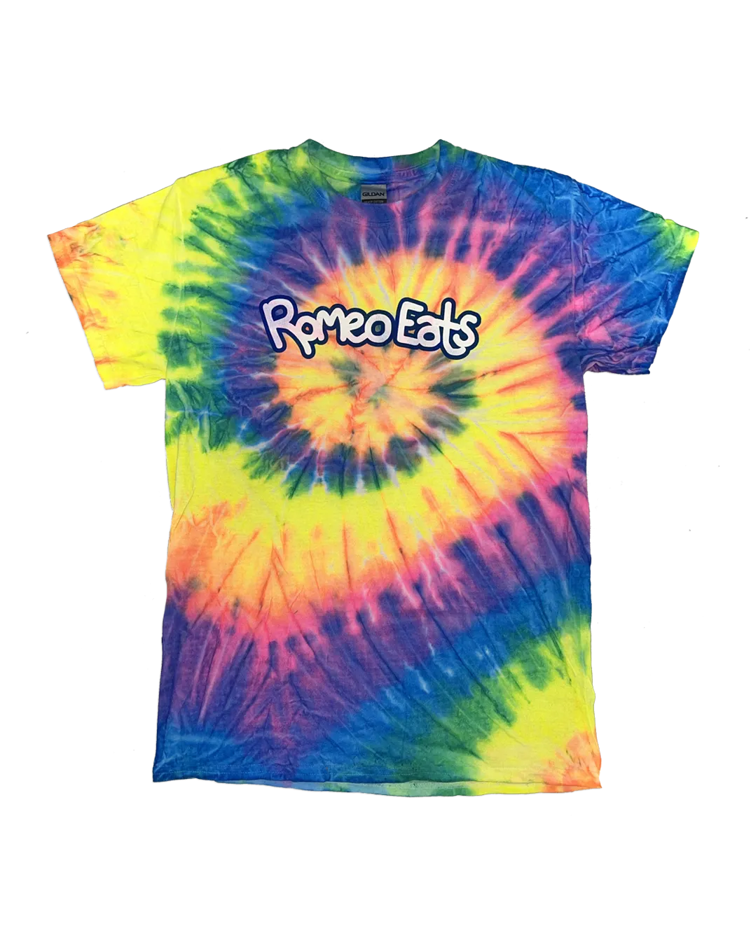 Romeo Eats Fluorescent Tie Dye T-Shirt