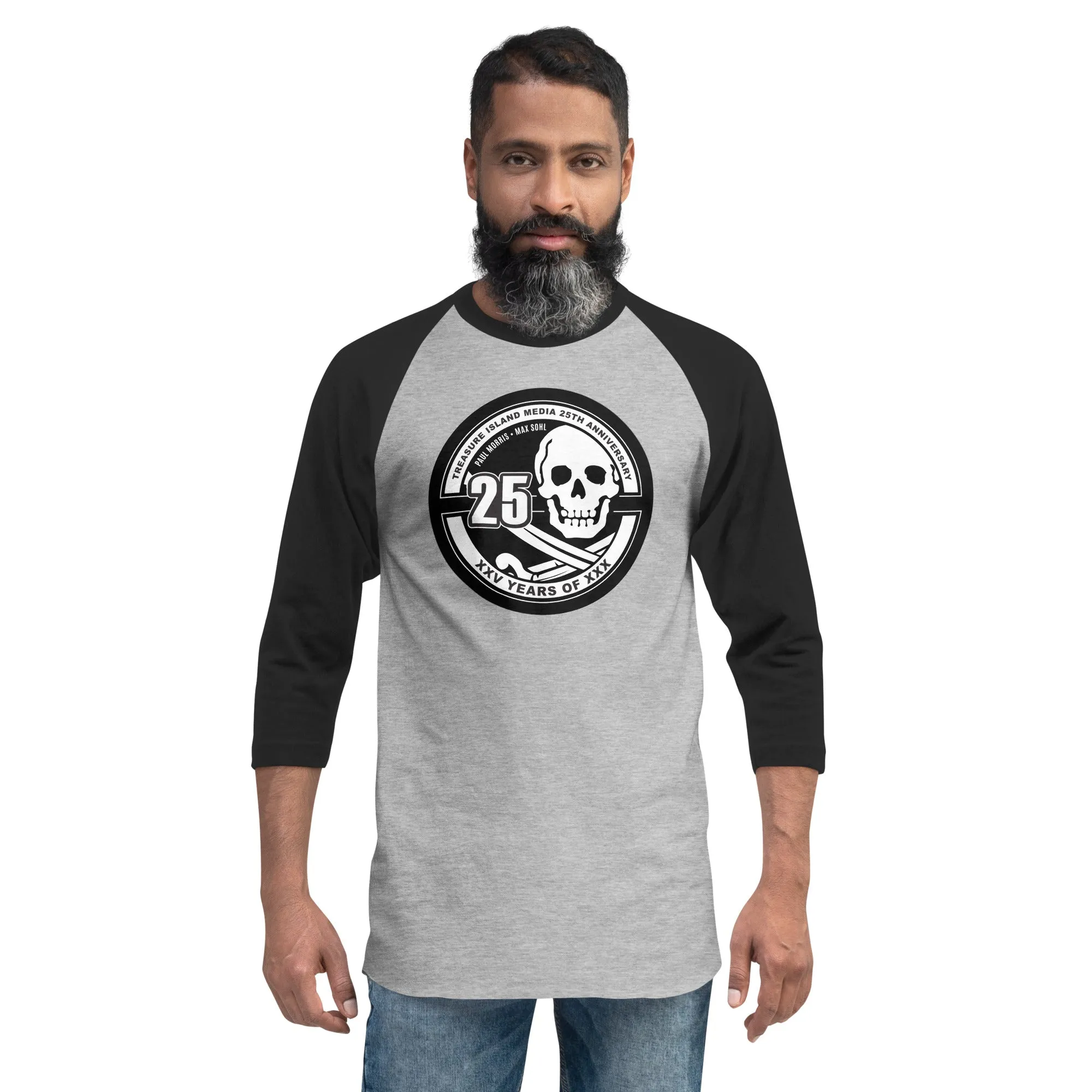 TIM 25th Anniversary Circle Logo 3/4 Sleeve Raglan Shirt