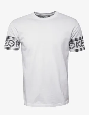 White Logo Sleeve T-Shirt