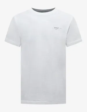 White Off-White Logo Print T-Shirt